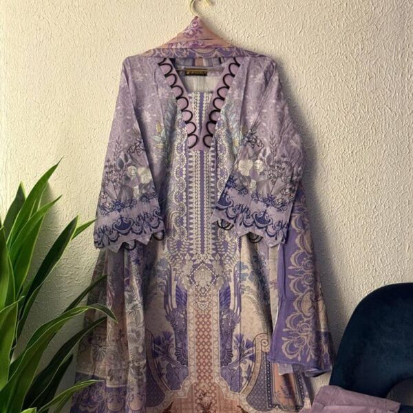 Zamzam Cotton Stitched 3 piece Set