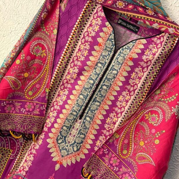 Zamzam Cotton Stitched 3 piece Set - Image 2