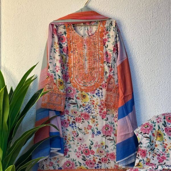 Pakistani Afroze inspired Stitched 3 piece Set