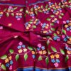 হাফসিল্ক হেন্ড প্রিন্ট শাড়ী - Image 3