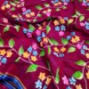 হাফসিল্ক হেন্ড প্রিন্ট শাড়ী - Image 2