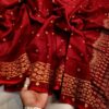 হাফসিল্ক বল্ক প্রিন্ট শাড়ী - Image 3