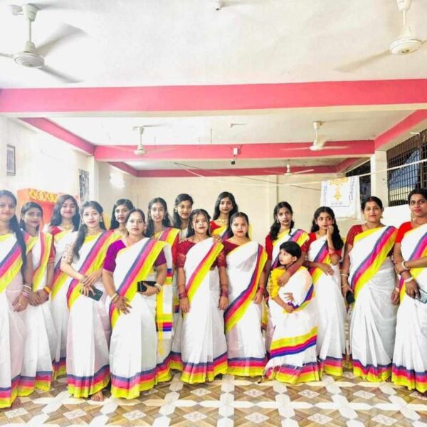 মসলিন রংধনু শাড়ি - Image 3