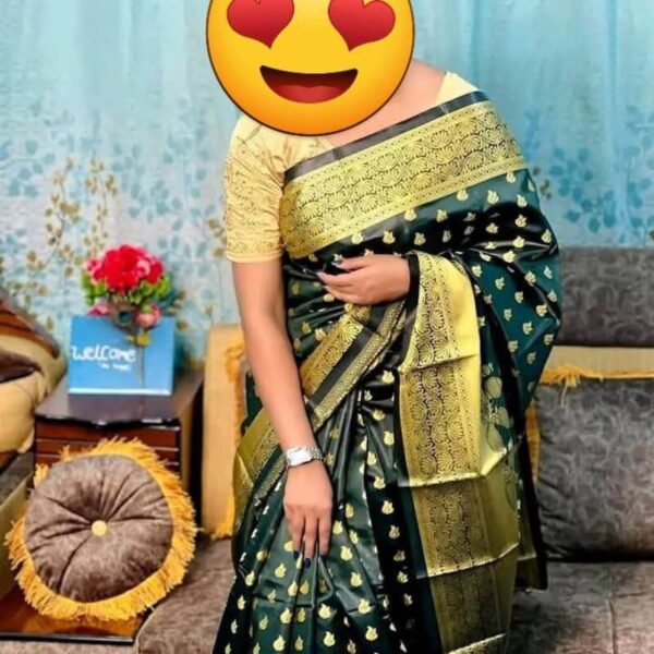সিল্ক কাতান শাড়ী - Image 2