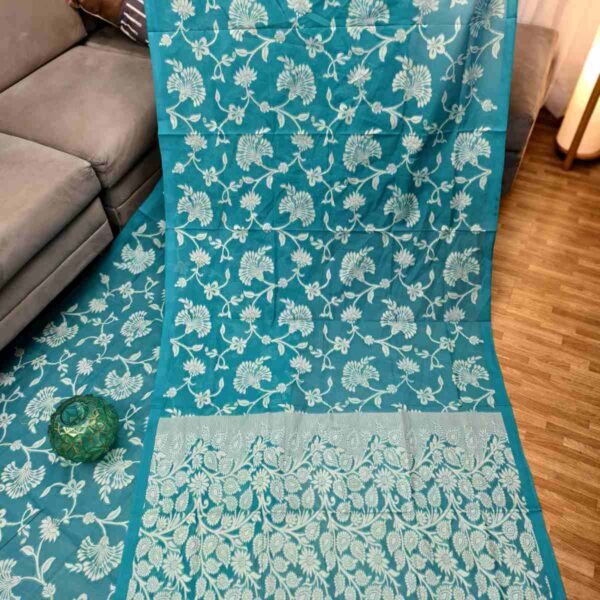 ফাইনার কটন সুতার ১০০% সুতি তন্তুজ শাড়ি - Image 3