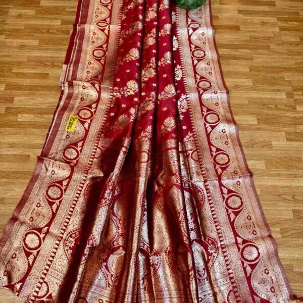 🥻Indian Banarasi Silk Katan Saree💫 - Image 2
