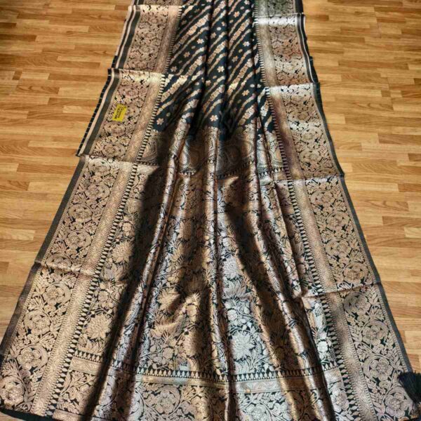 🥻Indian Banarasi Silk Katan Saree💫 - Image 5