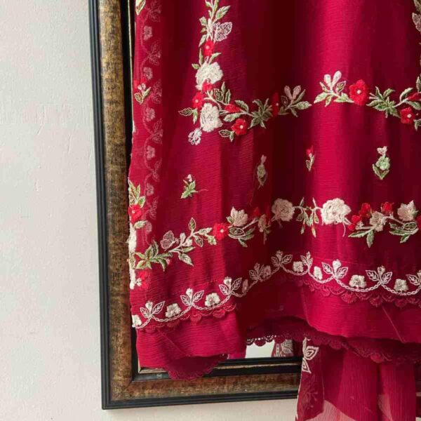 Pakistani Chiffon Luxury suit set - Image 6