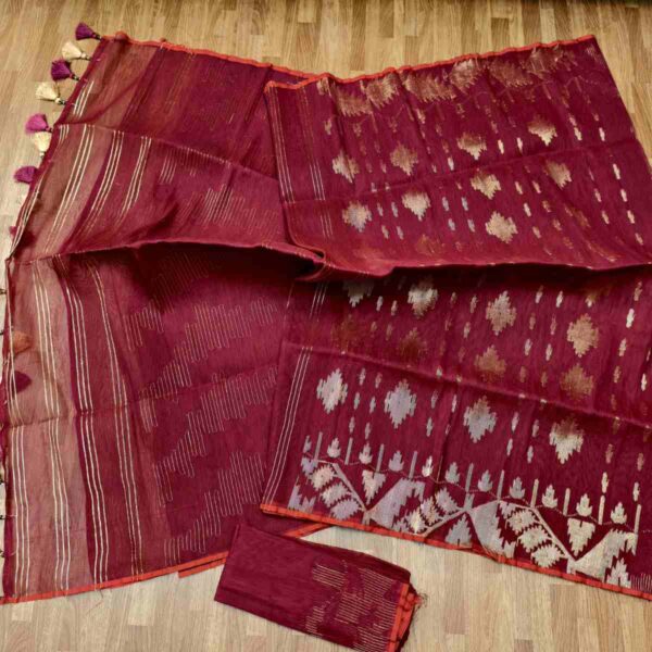 ১০০% অরিজিনাল ঢাকাইয়া জামদানি - Image 12