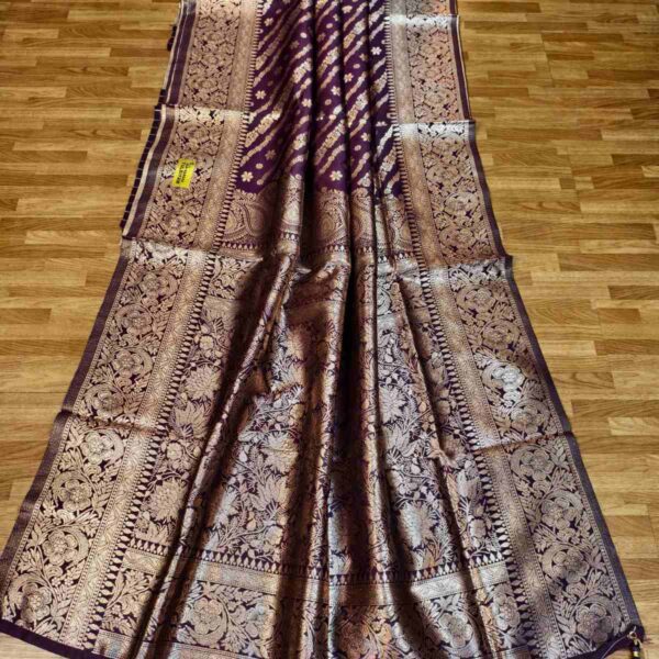 🥻Indian Banarasi Silk Katan Saree💫 - Image 14
