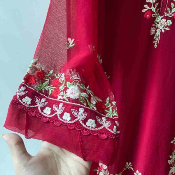 Pakistani Chiffon Luxury suit set - Image 4