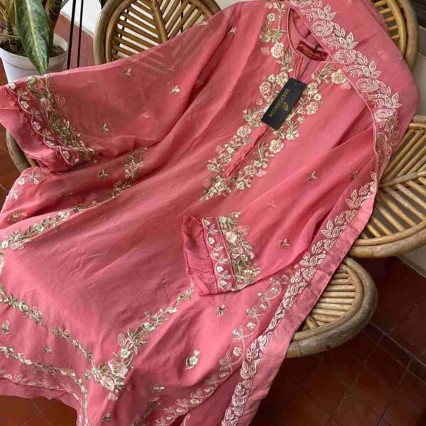 Pakistani Chiffon Luxury suit set - Image 3